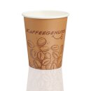 Kaffeebecher, "Kaffeegenuss", hellbraun, "Coffee to go" - 400 ml / 16 oz - 1000 Stück